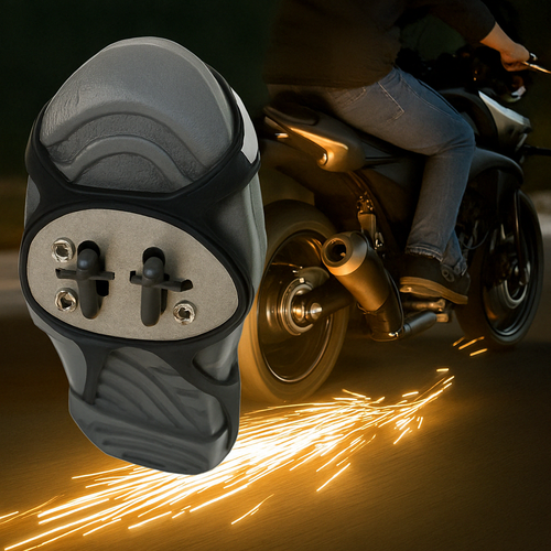 Huella de fuego para moto